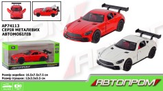 Машинка металева АВТОПРОМ 1:32, 2 кольори, відкриваються двері