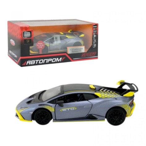 Машина мет. 1:32 "Lamborghini STO", батар., свет, звук, откры.двери, короб.18 * 9 * 8 см