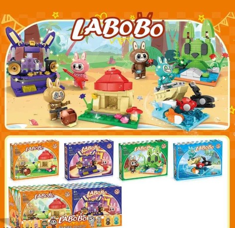 Конструктор блочний LaBoBo на 91 деталь 19*14*5см