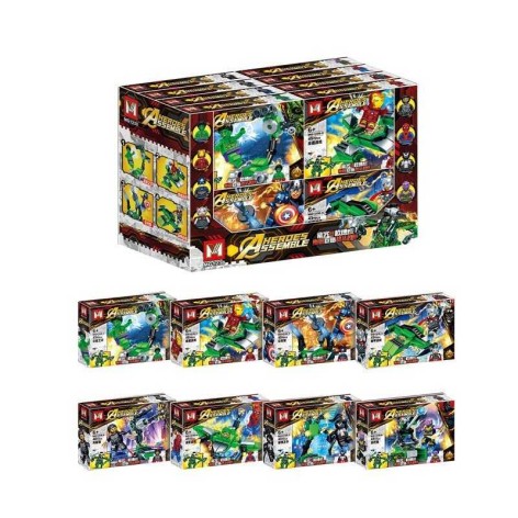 Конструктор, герої, 8в1, 40дет 15*10*3см  /30/480/16шт в кор.