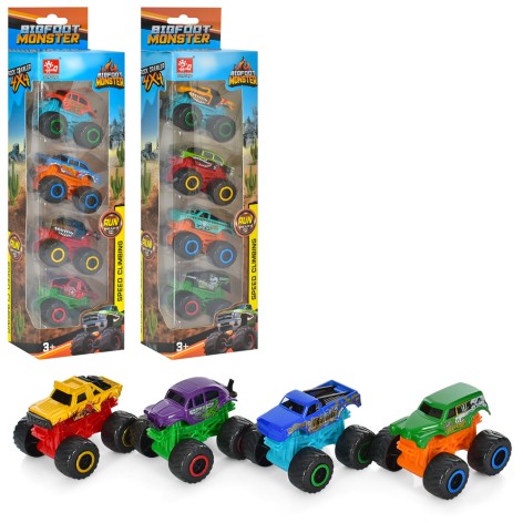 Набір машинок 4шт, 6см, 3види, в кор-ці, 9-33-6см 