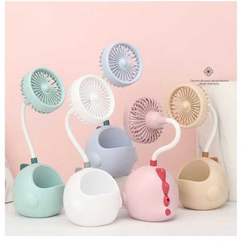 Вентилятор 5 кольорів, органайзер, вбудований акум. 3.7 V, USB кабель, в коро, мікс видів 