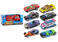 Машинка 8 видів, металопластик, в коро,  МІКС 