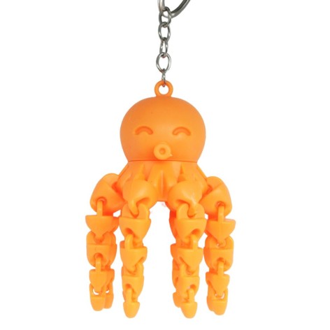 Брелок-антистрес "Восьминіг", помаранчевий