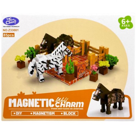 Магнітний конструктор "Майнкрафт" (ЗЕБРА)