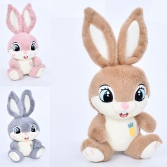 Мягкая игрушка заяц, 30см, размер средний+, 3цвета 