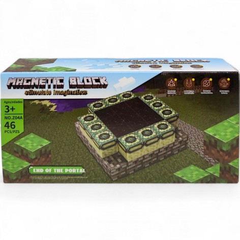 Конструктор магнитный "Minecraft", 46 дет