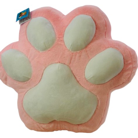 М'яка іграшка Подушка лапка середня рожево-біла, 45*47 см