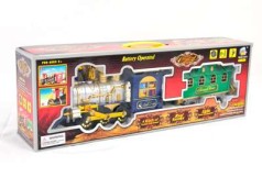 Паровоз 2412 (36) дым, свет, звук, на батарейке, в коробке