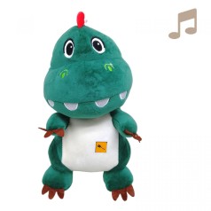 Мягкая игрушка Дракоша Фредди, 28 см, музыкальный, зелений