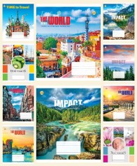 Тетрадь 48 арк.клітинка Тверда 41502 Мікс ПМК2, 10к., 10 шт. в уп. 