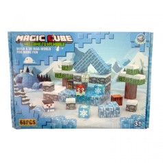 Магнитный конструктор 68 деталей, в коробке