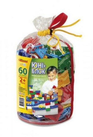 Конструктор "ЮНІ-блок" (60 деталей)