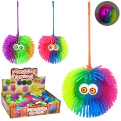 Антистрес іграшка їжачок монстр 10 см довга ручка світло на батарейках