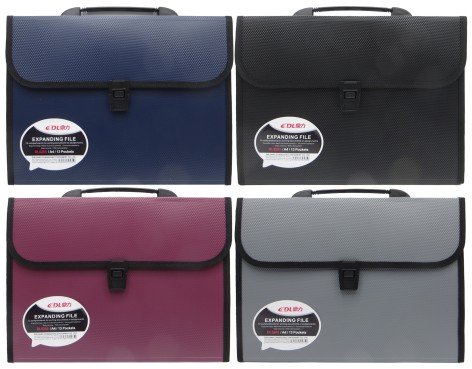 Папка-портфель ПВХ з 13файлами 32*26*3см, 4кол.(4*15)