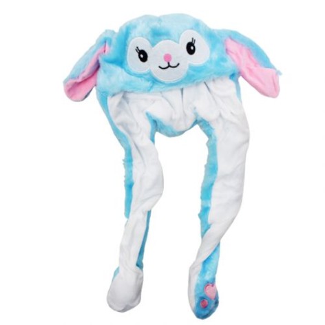 Шапка з вухами, що рухаються, блакитний