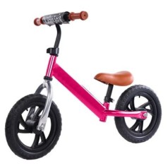 Велобег стальной,колеса EVA 12'' розовый 