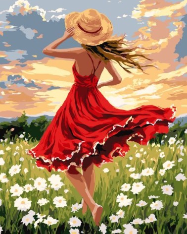 Картина по номерам - "Танец в поле" ©art_selena_ua, 40х50см