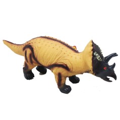 Динозавр резиновый бежевый