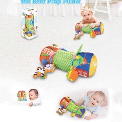 Розвиваюча іграшка  м'який валик, шелесткі елементи, брязкальце,15*16*39 см, в кор. 