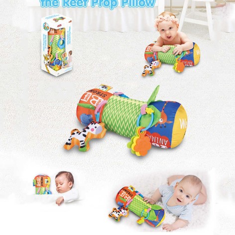 Развивающая игрушка мягкий валик, шелестящие элементы, погремушка, 15*16*39 см, в кор. 