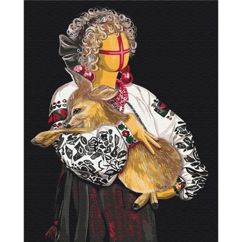 Картина за номерами: Сучасна Мотанка ©Valeriya Macarenco