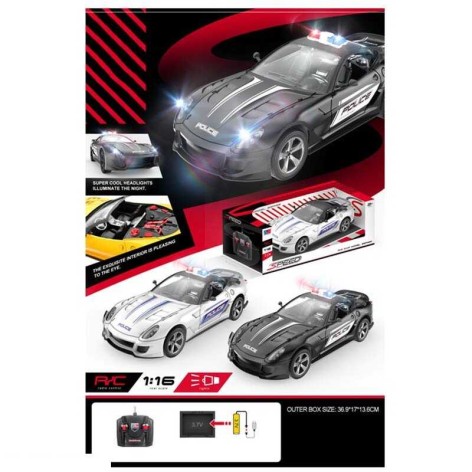 Радиоуправляемый полицейская машина, аккумулятор 3.7 V, задний привод в кор. 