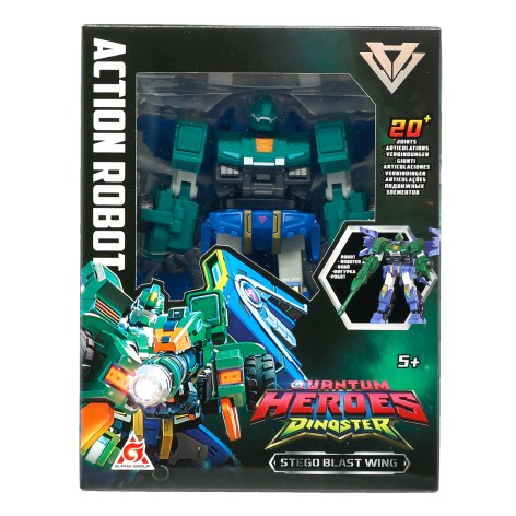 Фигурка DINOSTER - СТЕГО БЛАСТ ВИНГ (12,7 см, с аксесс.)