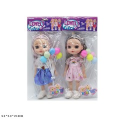 Лялька маленька мікс 2 вида, аксес п/е 9*5*23см 