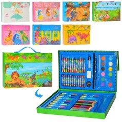 Набор для творчества фломастеры, карандаши, акварельные краски,68пр,8вид, в коробке,30,5-20-5см