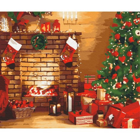 Картина за номерами: Новорічний затишок