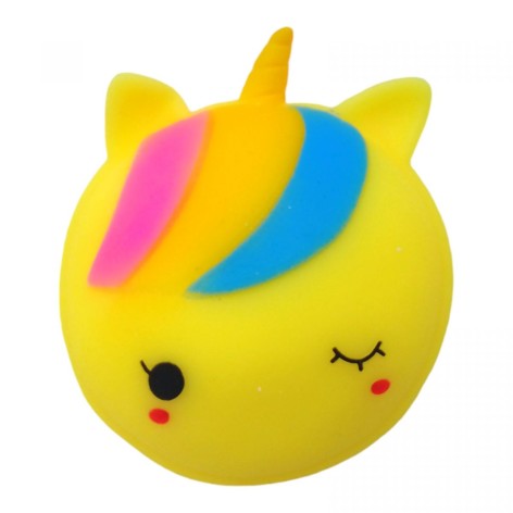 Антистресс "Единорог", желтый