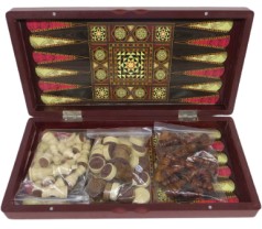 Гра настільна 3 в 1 Шахи,шашки,нарди з дерева 40*20см 940-2