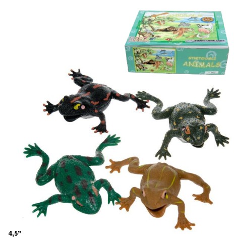 Жаба Гонконг A006P тягнучка 4,5'' 4в./12/288/24шт.в кор.26*21,9*8,3