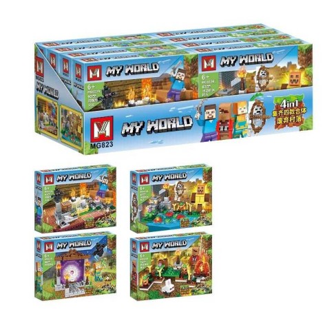 Конструктор, герої, 8в1, 76дет 19*14*5см /30/240/8шт в кор.