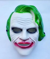 Маска "Joker" (Джокер) зелёные волосы //