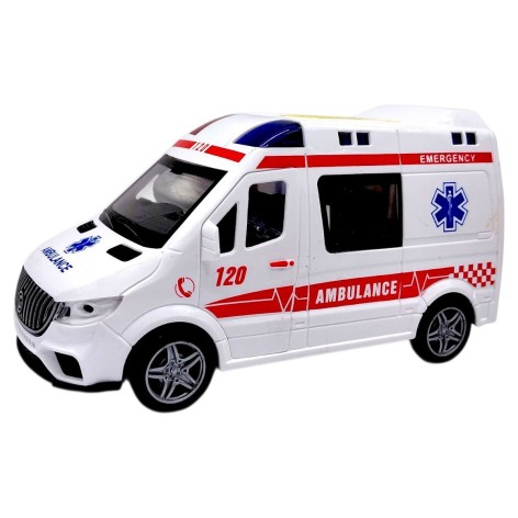 Машина інерційна озвучена, зі світлом (ШВИДКА ДОПОМОГА)