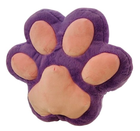 М'яка іграшка Подушка лапка середня фіолетово-рожева, 45*47 см