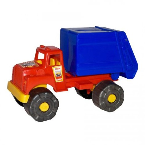 Вантажівка іграшка сміттєвоз синій