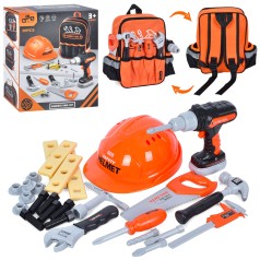 Набор инструментов 28 предметов, рюкзак, на бат-це, в кор-це, 30-26-11см 