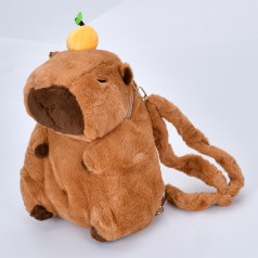 Рюкзак капібара, 30-20-14см, 1 відділення, застібка-блискавка, плюш, у п/е 