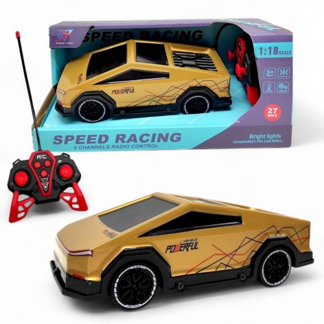 Машинка на радіокеруванні MIC "Тесла Кібертрак" золотиста