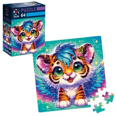 Пазлы De.tail. Крылатый тигренок. 64 детали DT1234-02