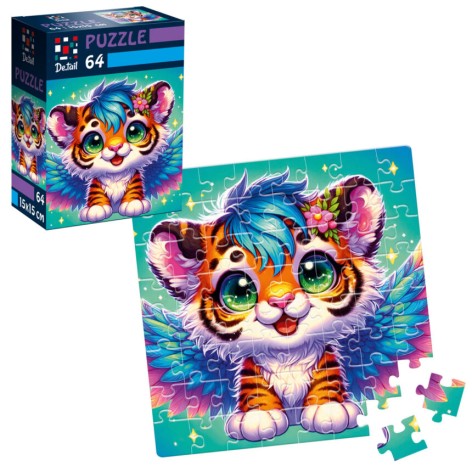 Пазлы De.tail. Крылатый тигренок. 64 детали DT1234-02
