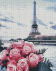 Набор для творчества алмазная картина Розы в Париже Strateg размером 30х40 см кр (HX424)