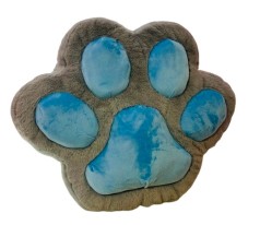 М'яка іграшка Подушка лапка середня сіро-блакитна, 45 см