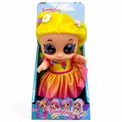 Кукла "Lovely Doll", высота - 20 см, желтый