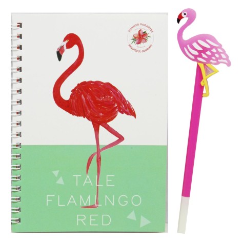 Набор с блокнотом и ручкой "Фламинго" (вид 1)