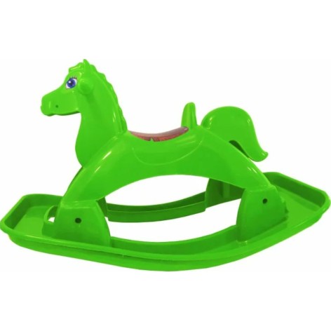 Дитяча качалка Doloni "Коник" зелений пластиковий (05550/6)