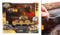 УЦІНКА 20% Набір техніки танк, вертоліт із запускачем, ігрова фігурка, 43*37 см, у кор. 